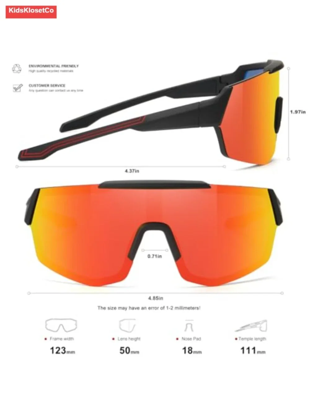 Youth Baseball Sunglasses UV Protection Sports Goggles 3 Pack